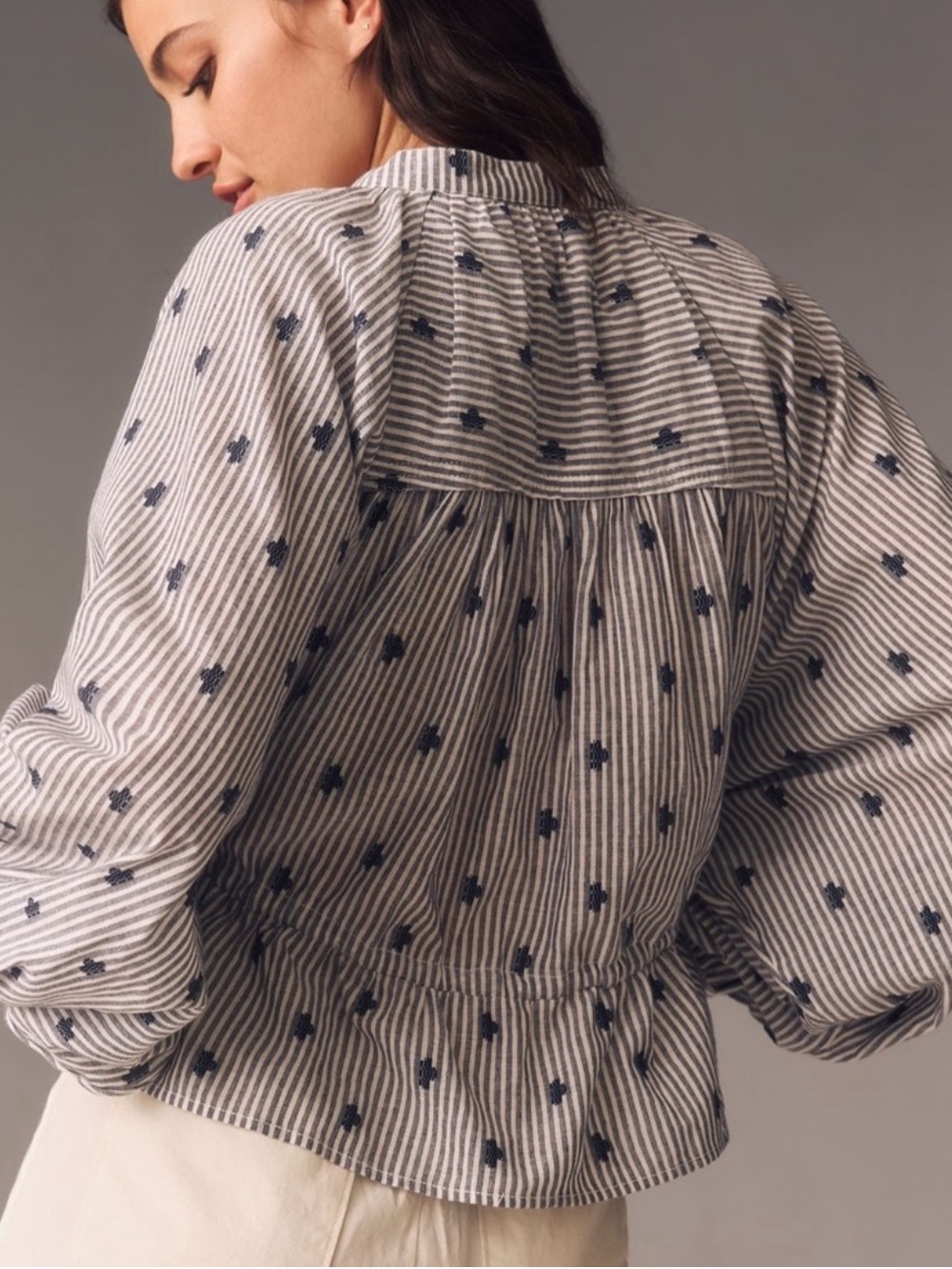 Anthropologie The Sidney Batwing Blouse by Pilcro: Cinched Waist Edition - XS - Picture 2 of 2